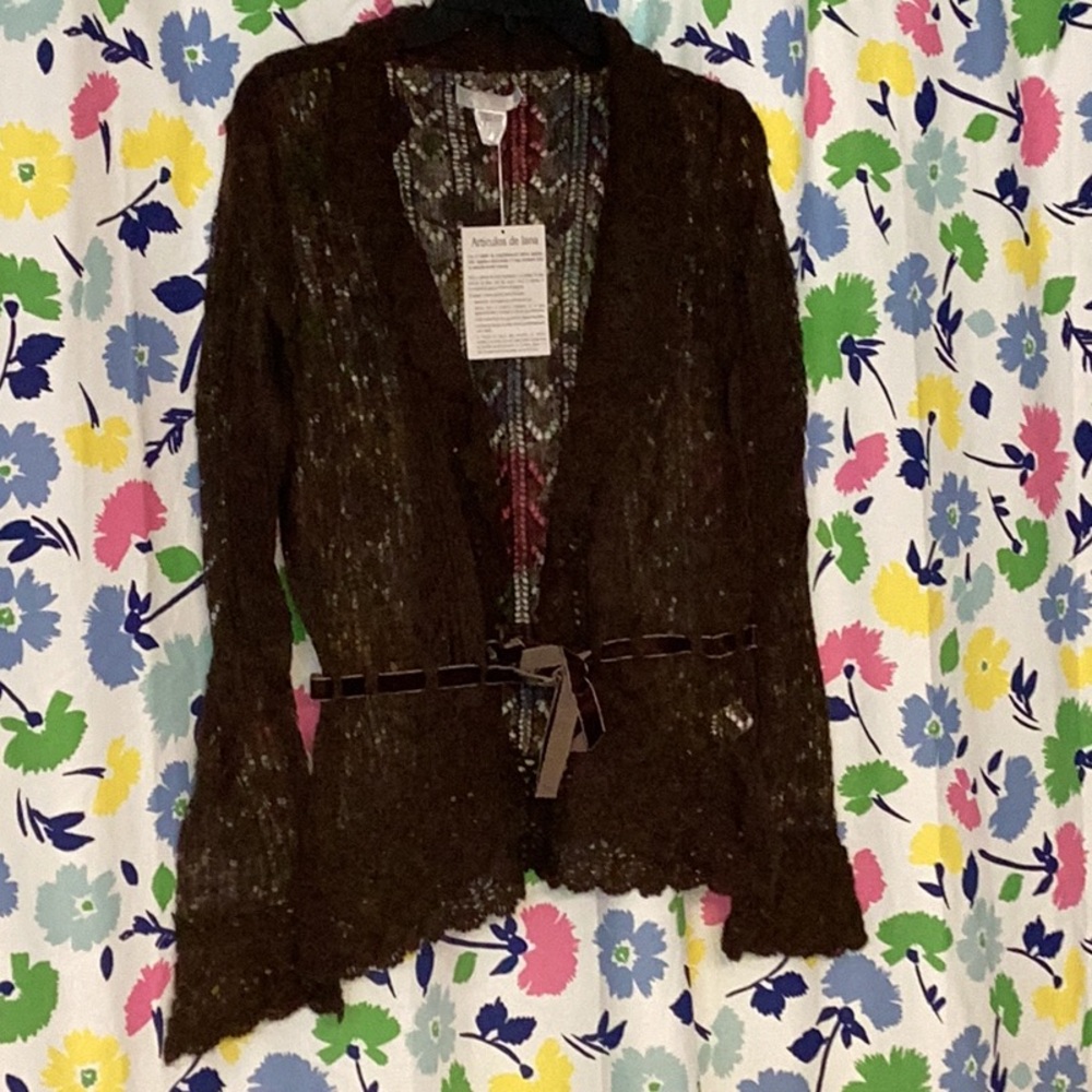 La Boutique NWT size 10/12 Brown Sweater